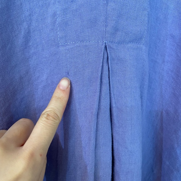 FLAX Size 1G Lavender Tunic Long Sleeves 100% Linen - Picture 13 of 15
